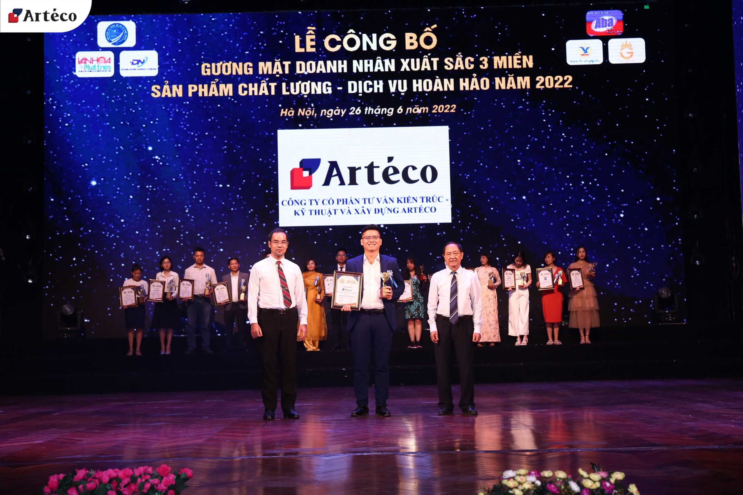 Arteco - Nhận giải thưởng “SẢN PHẨM CHẤT LƯỢNG, DỊCH VỤ HOÀN HẢO 2022”