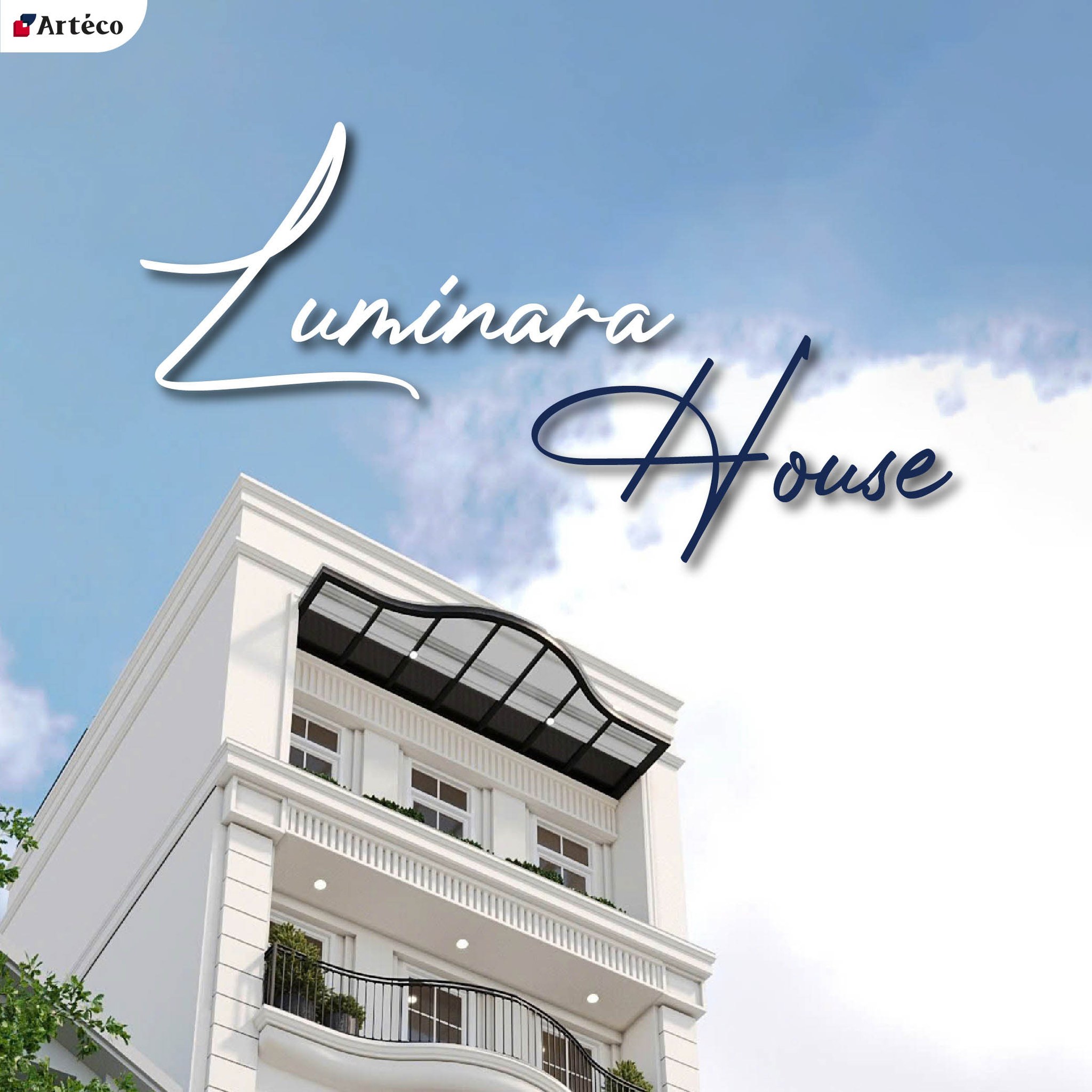 Mẫu nhà phố phong cách kiến trúc Pháp gồm 5 tầng