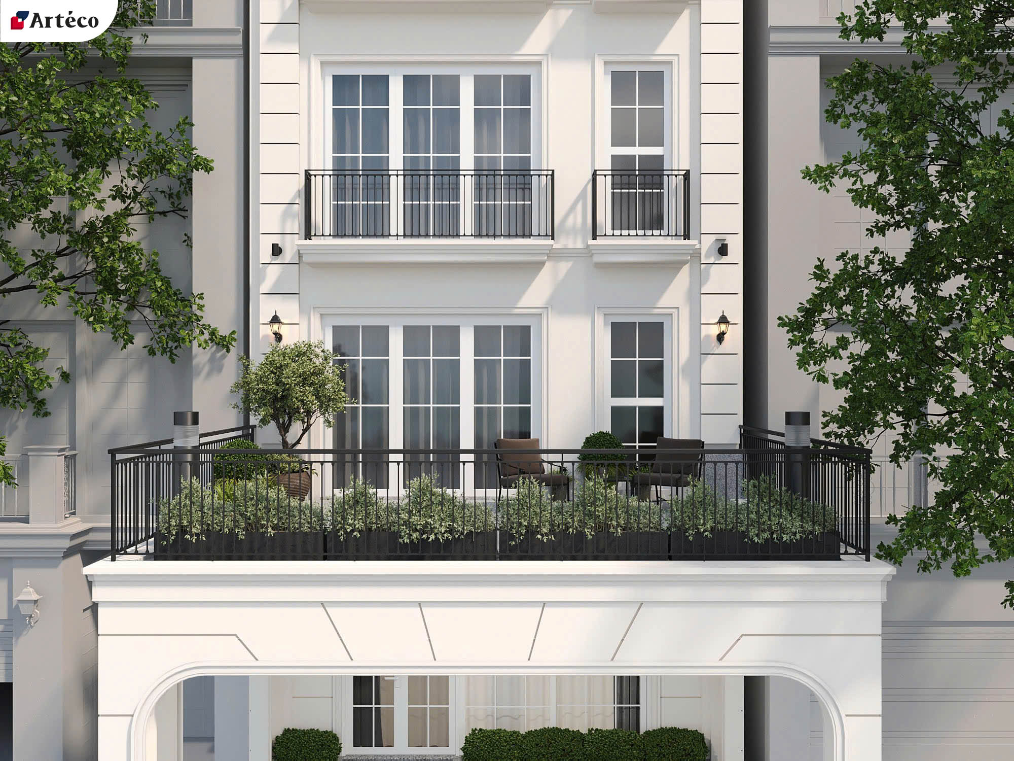 Đặc trưng cơ bản của thiết kế nhà phố kiểu Pháp