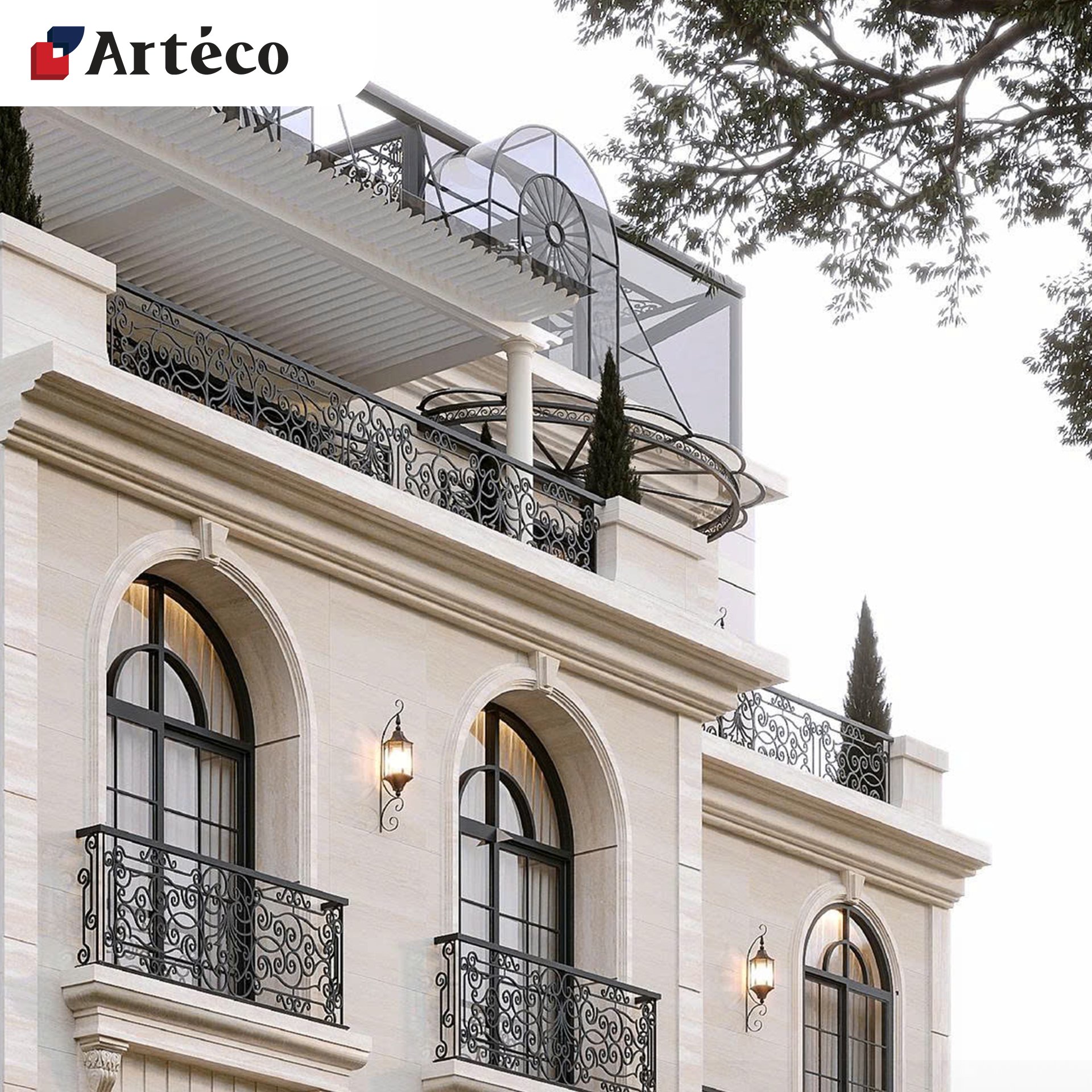 Mẫu nhà phố kiểu Pháp vừa ở vừa kinh doanh