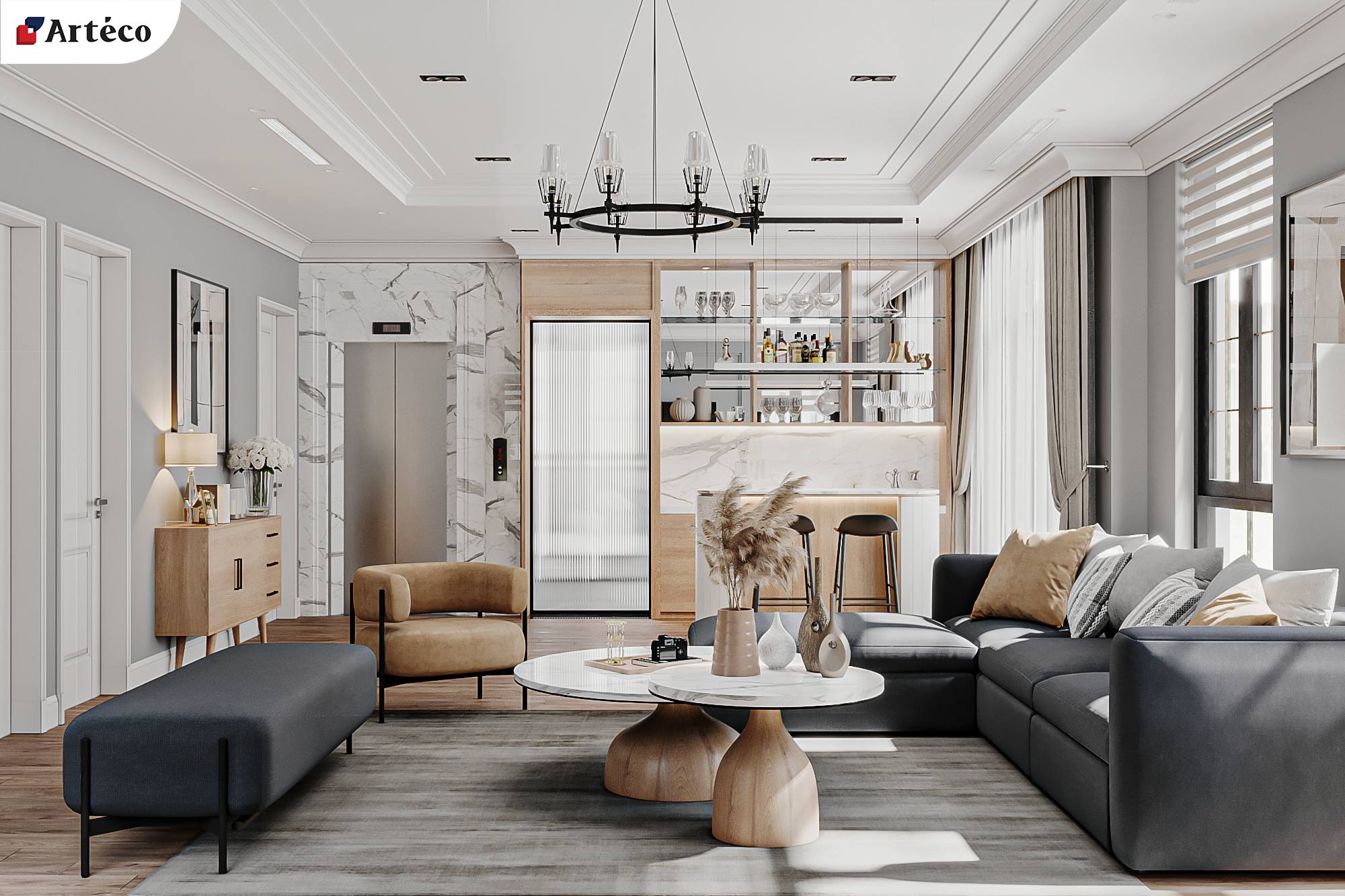 noi-that-nha-biet-thu-kieu-phap-mai-mansard