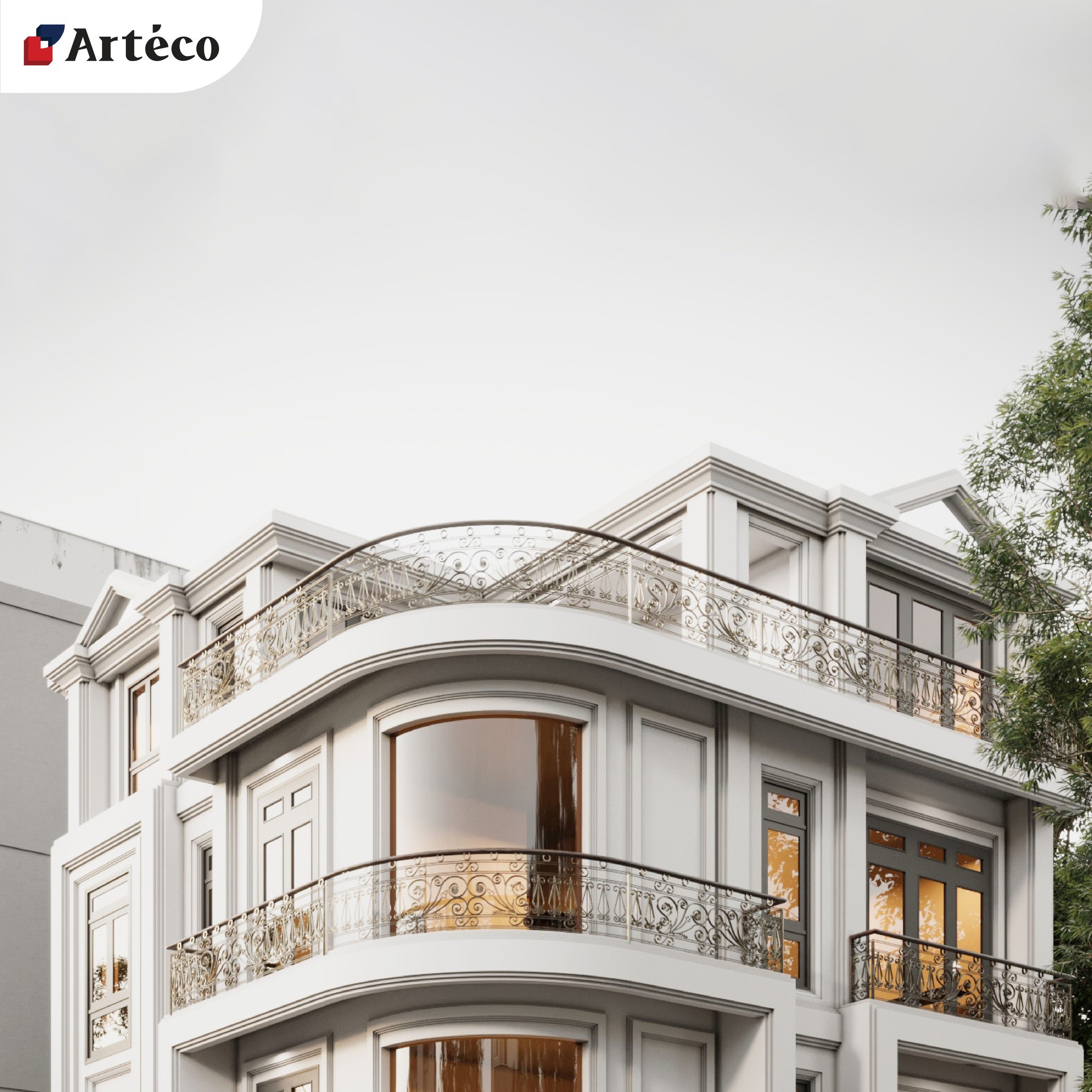 thiet-ke-biet-thu-tan-co-dien-lo-goc