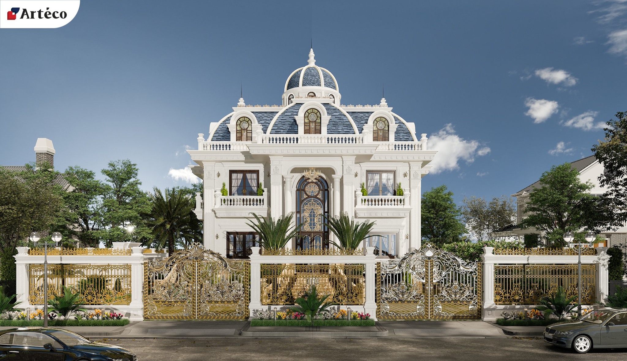 thiet-ke-kien-truc-biet-thu-phong-cach-co-dien