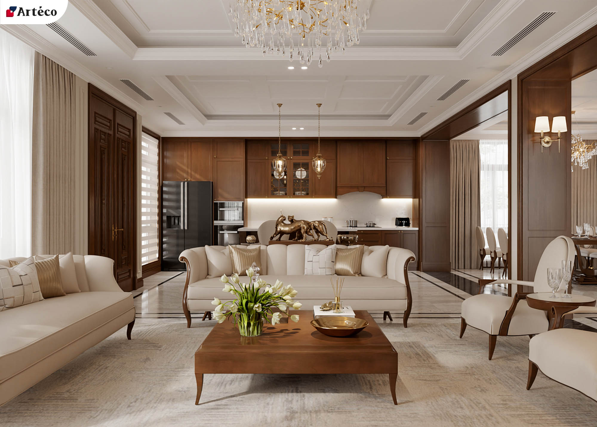 phong-khach-biet-thu-phong-cach-tan-co-dien