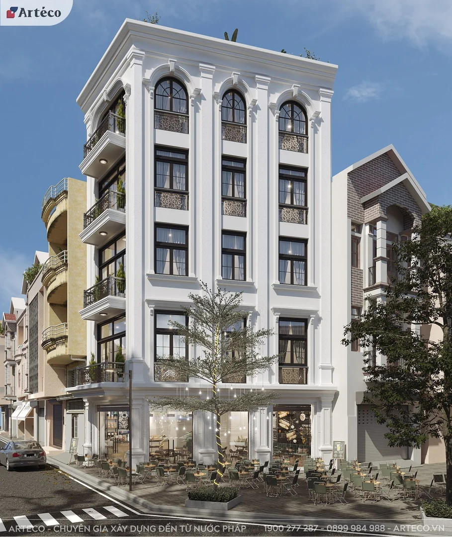 Mẫu nhà phố kết hợp kinh doanh tổ hợp thương mại, mặt tiền từ 8m