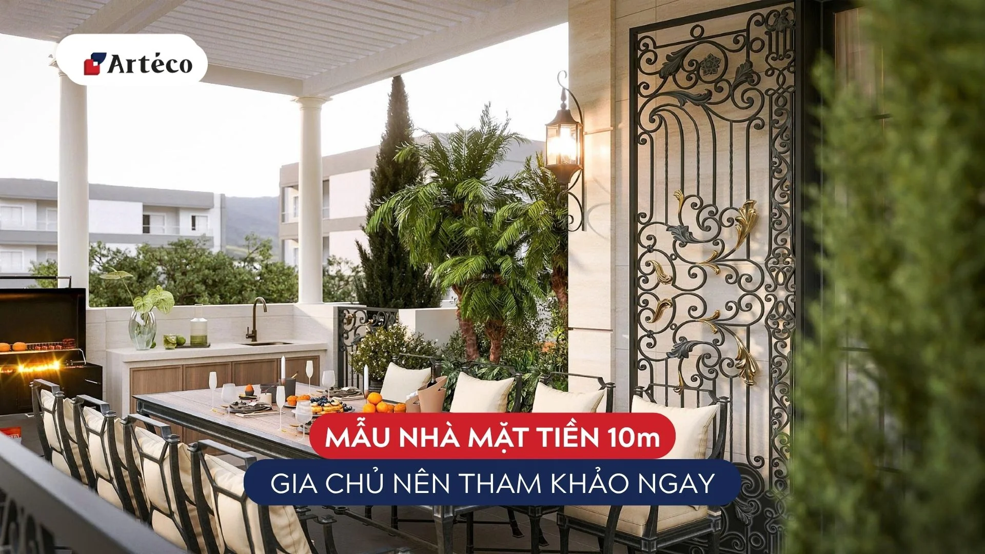 Mẫu nhà mặt tiền 10m kết hợp kinh doanh gia chủ không nên bỏ qua