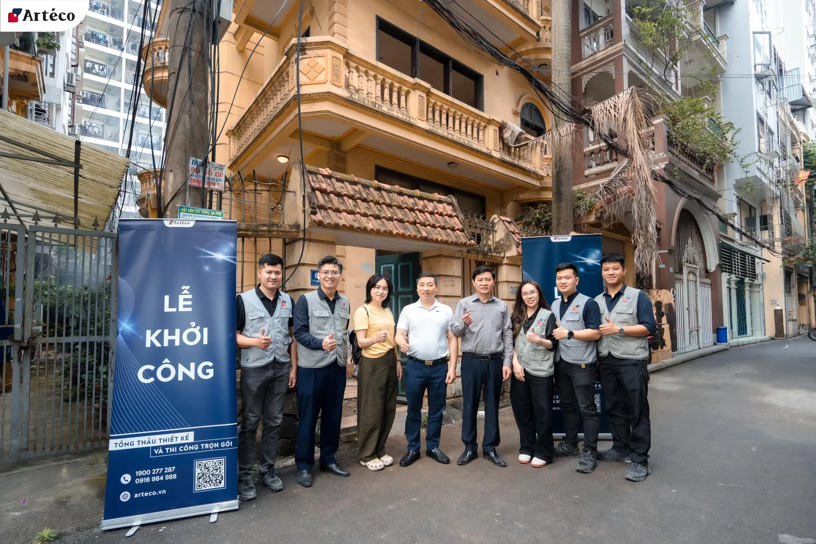 Công trình biệt thự tại phố Trần Quốc Hoàn sẵn sàng bước vào giai đoạn thi công